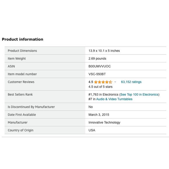 Victrola Journey Bluetooth Portable Record Player Turquoise - Picture 9 of 10